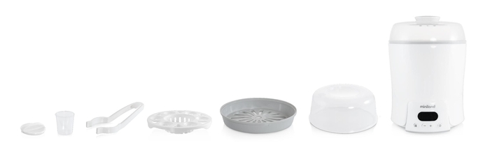 Aquecedor de Biberões e Esterilizador Miniland Super 6 - Miniland - 8413082892333