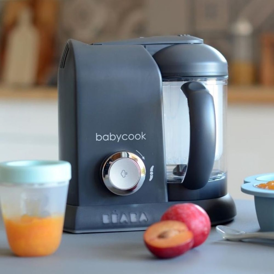 Robô de Cozinha Béaba Babycook Solo Dark Grey - Béaba - 3384349127947