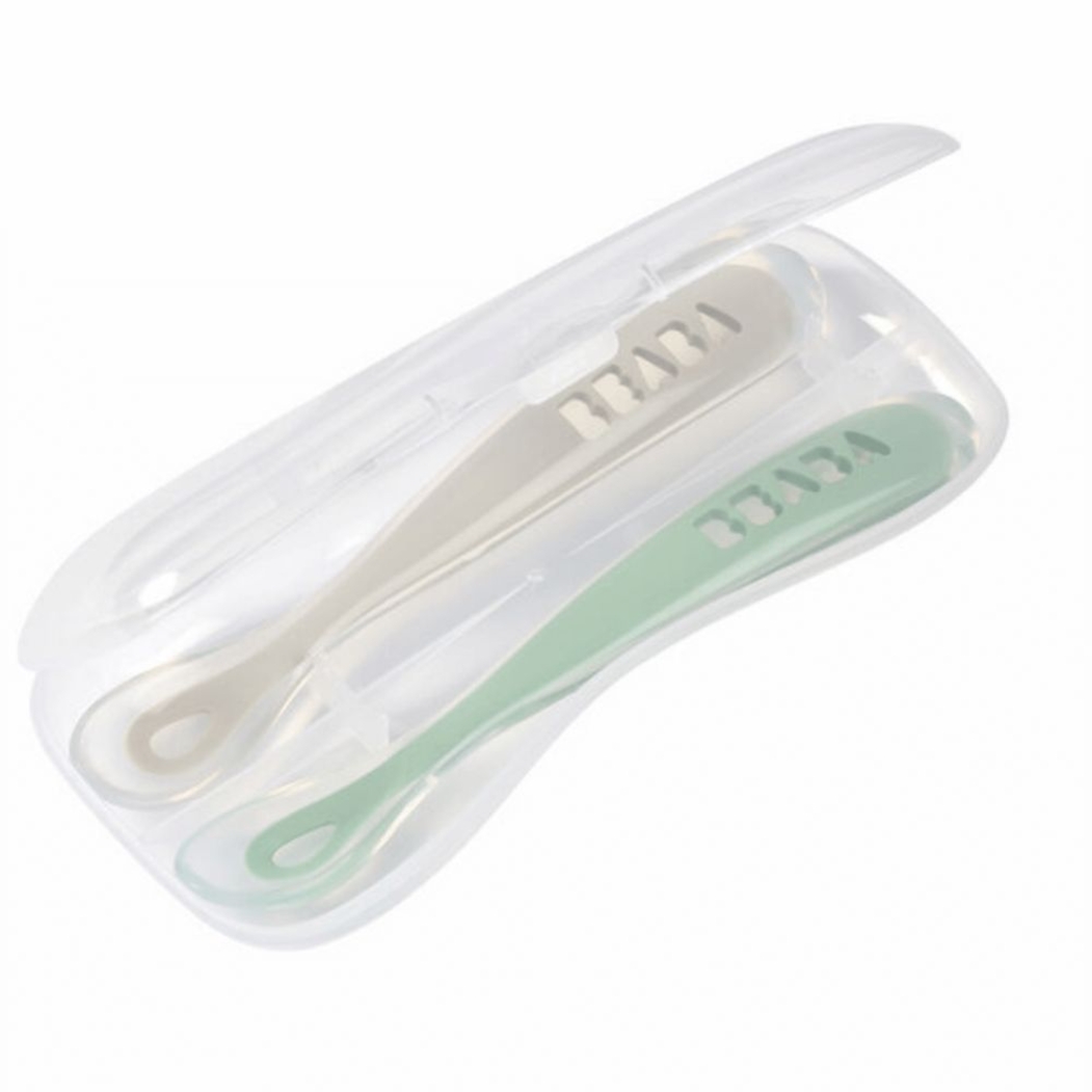 Colheres Ergonómicas e Caixa Béaba de 1ª idade - Béaba - 3384349135522