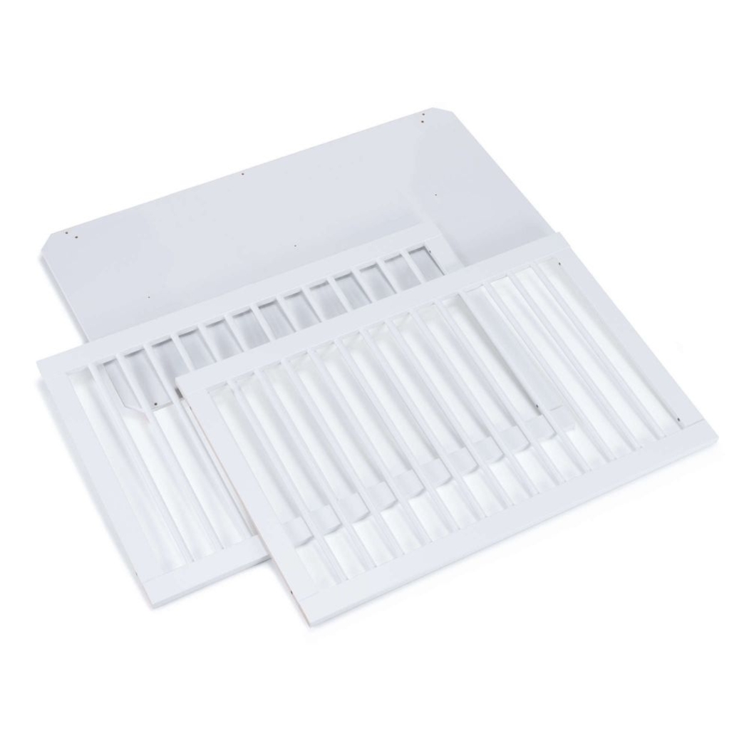 Berço Alondra Crea Due White 3 em 1 com Colchão e Têxteis - Alondra - CREA2-K35-M1100-TX181