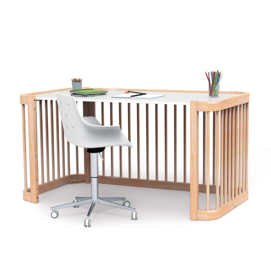 Berço Alondra Crea Due Nomad 3 em 1 com Colchão, Kit Co-Sleeping e Têxteis - Alondra - CREA2-K36-M5000-TX122