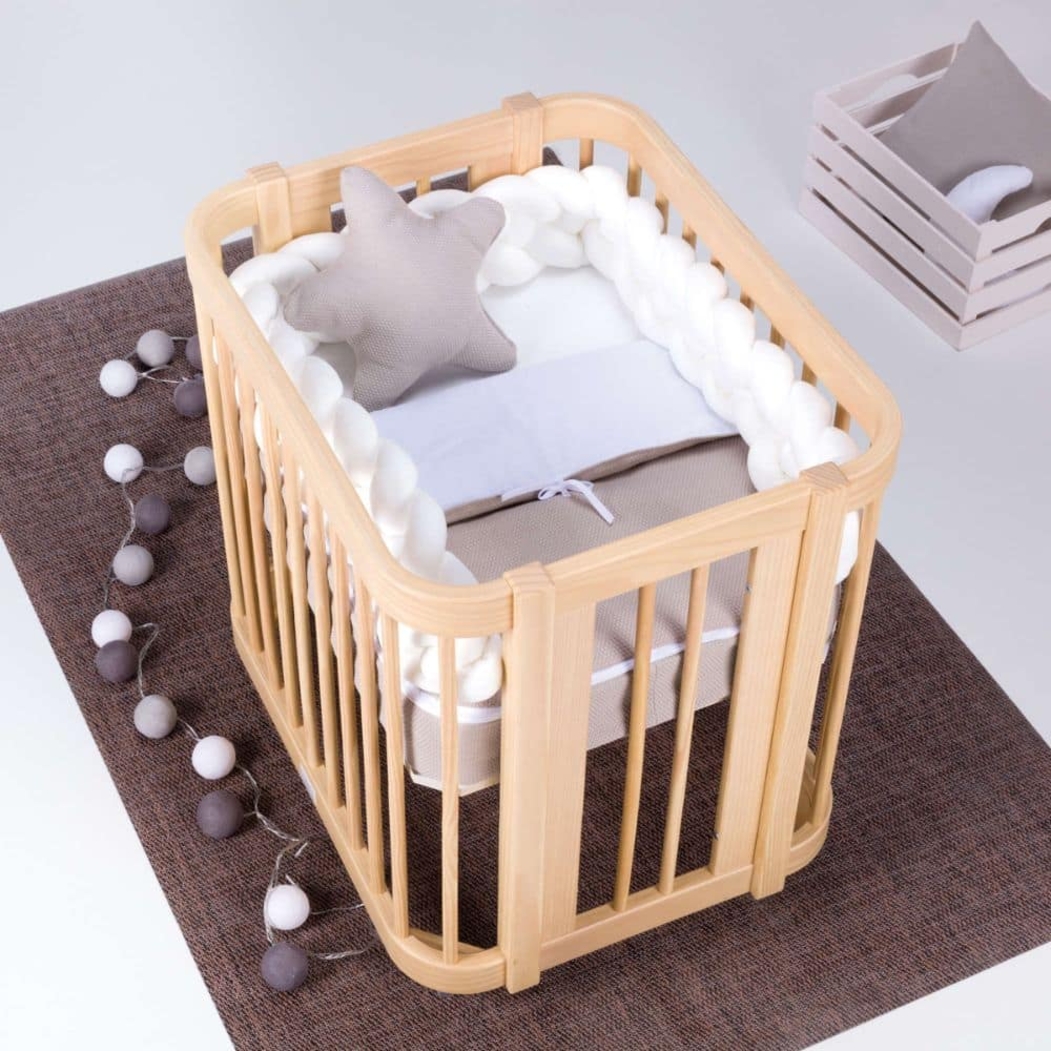 Berço Alondra Crea Tre Nomad 4 em 1 com Colchão, Saco Cama e Protetor - Alondra - CREA3-K44-M5000-TX123