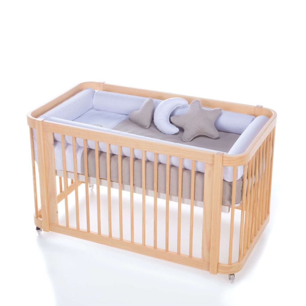 Berço Alondra Crea Tre Nomad 4 em 1 com Colchão, Saco Cama e Protetor - Alondra - CREA3-K44-M5000-TX123