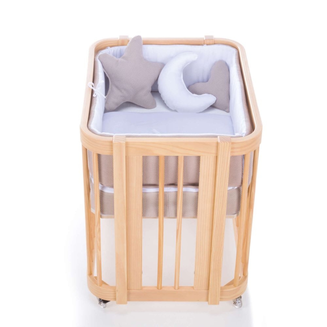 Berço Alondra Crea Tre Nomad 4 em 1 com Colchão, Saco Cama e Protetor - Alondra - CREA3-K44-M5000-TX123