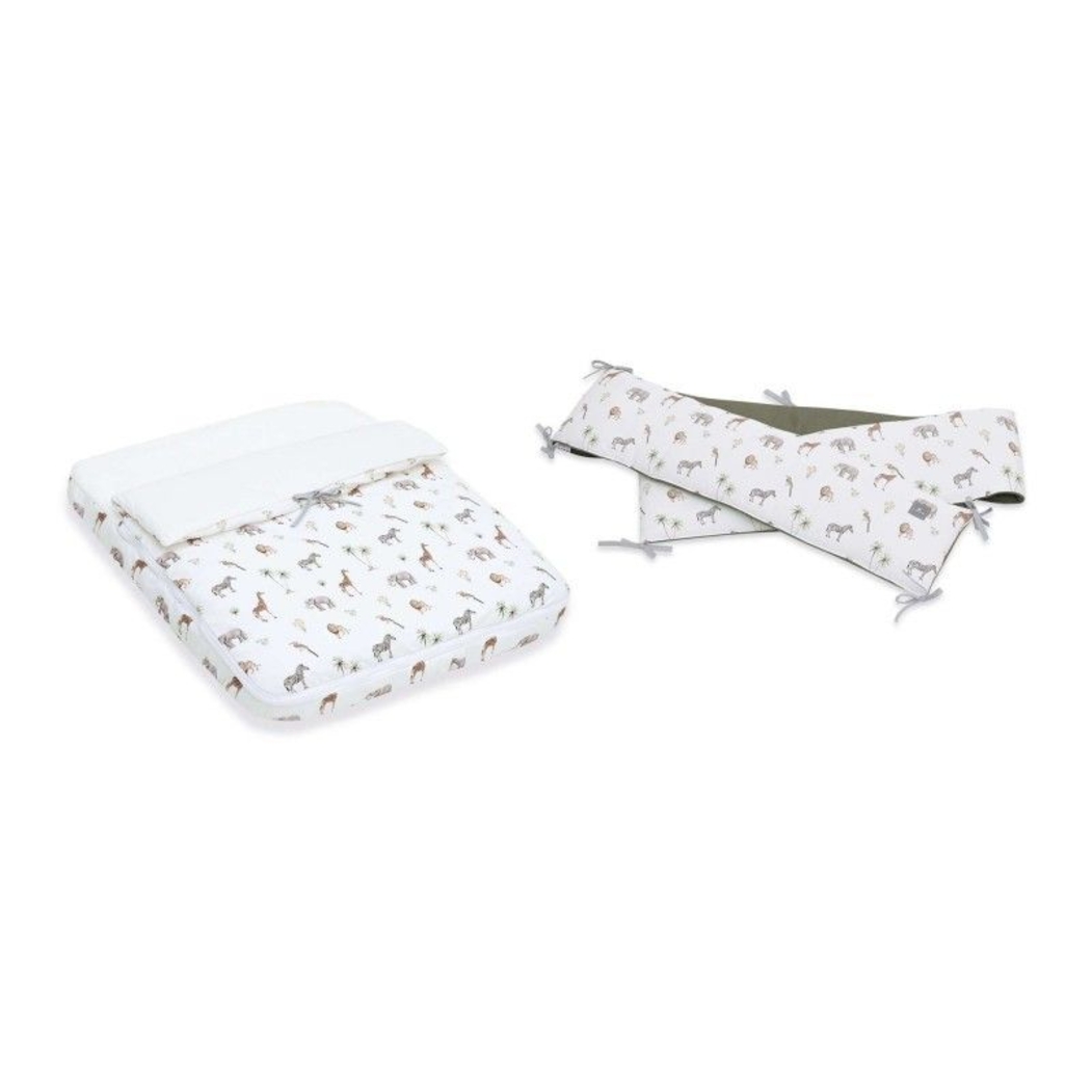 Mini Berço Convertível Alondra Crea Plus Uno Wood | Anthracite com Colchão e Têxteis - Alondra - CREAPLUS1-K21-M5058-TX147