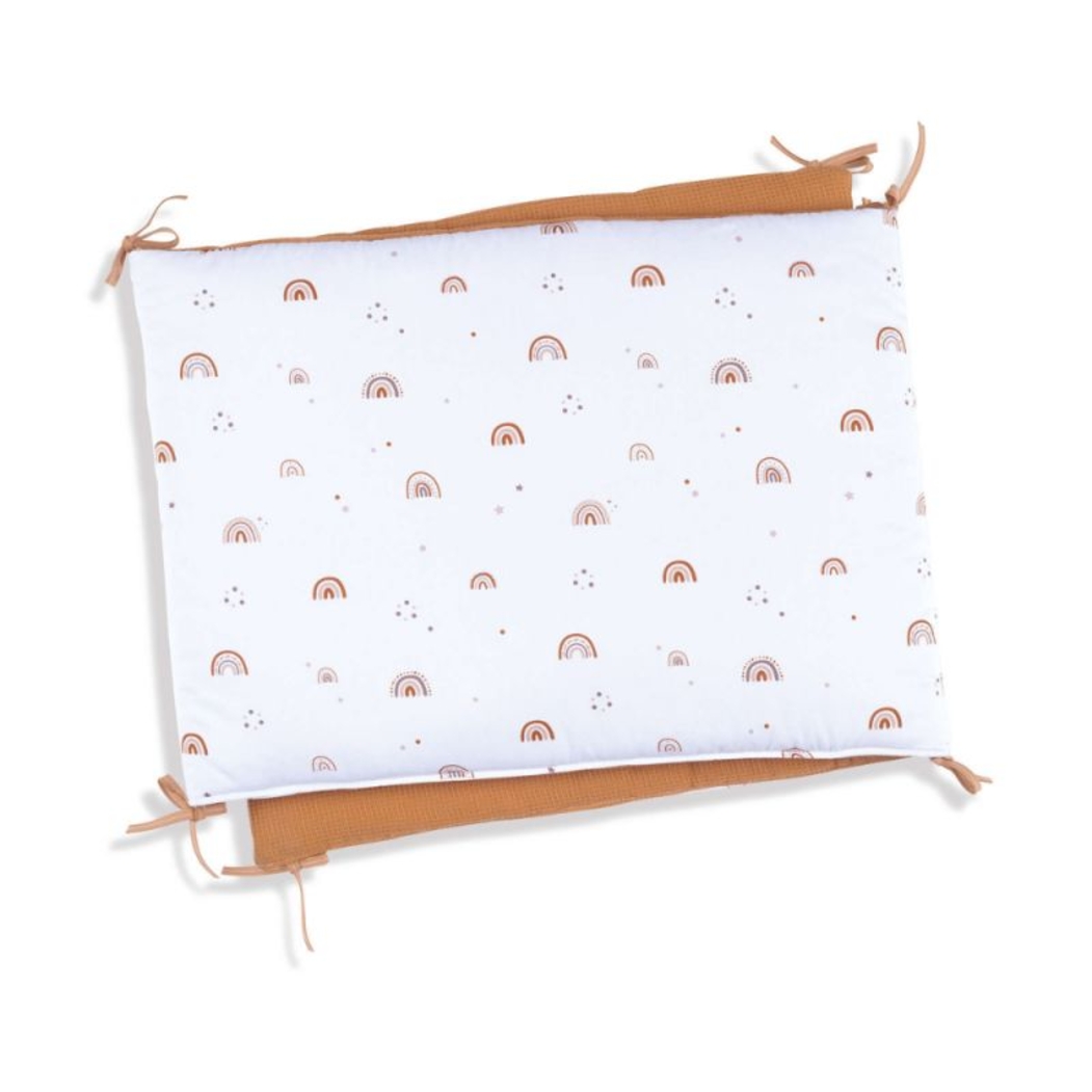 Berço Convertível Alondra Crea Plus Due Wood | White 3 em 1 com Têxteis - Alondra - CREAPLUS2-K31-M5011-TX123