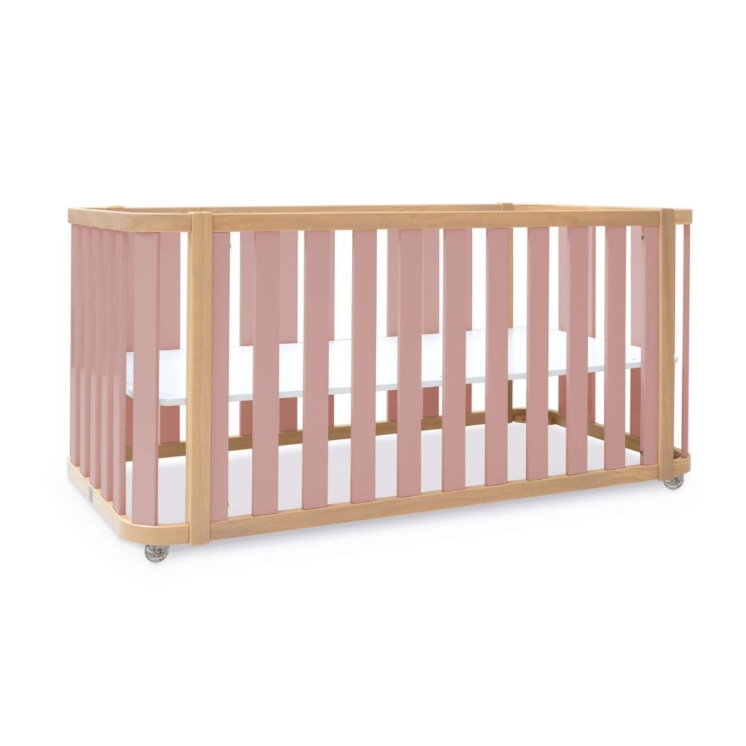 Mini Berço Convertível Alondra Crea Plus Tre Wood | Quartz 4 em 1 com Têxteis Berço - Alondra - CREAPLUS3-K41-M5059-TX122