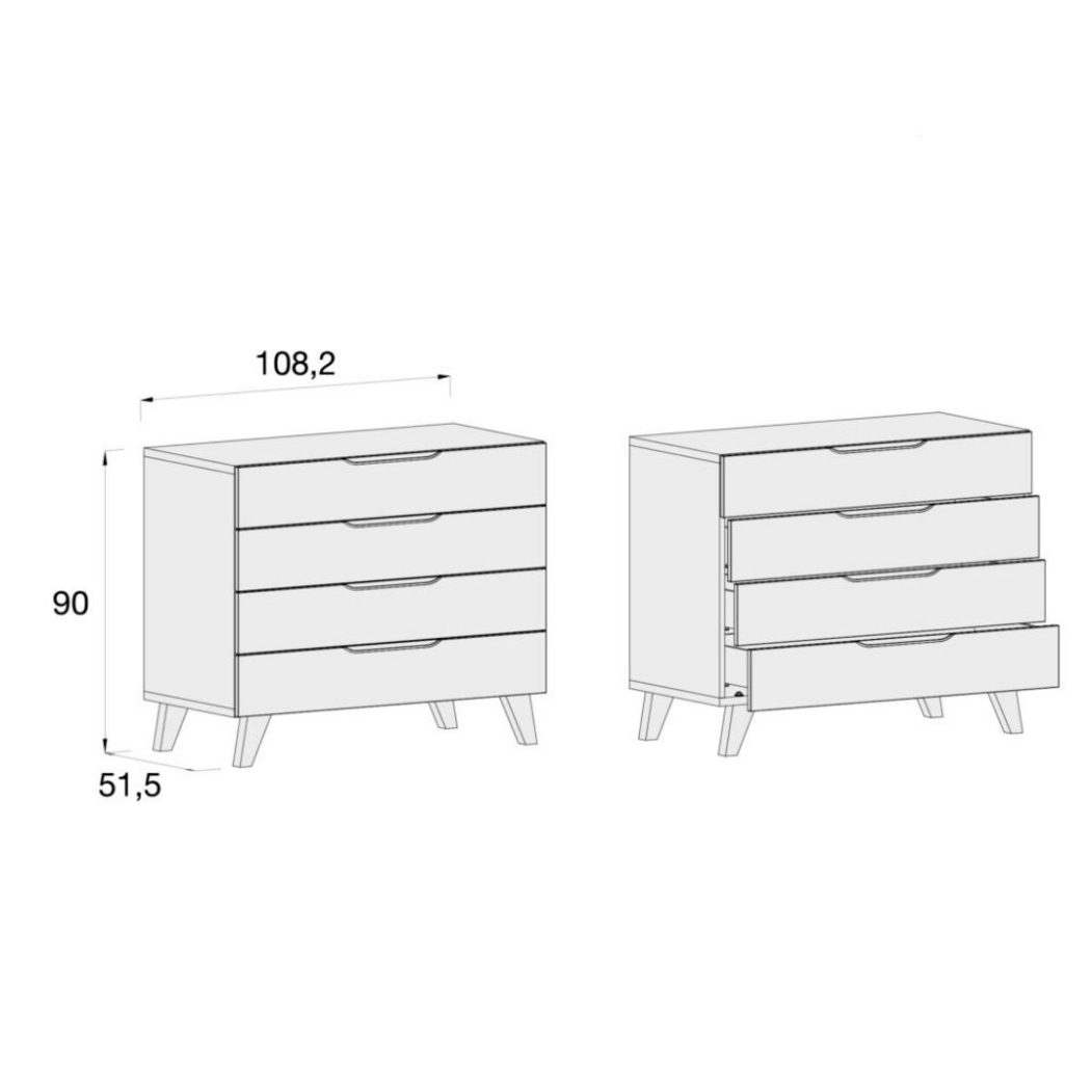 Cómoda Alondra Style White - Alondra - 8431904448827