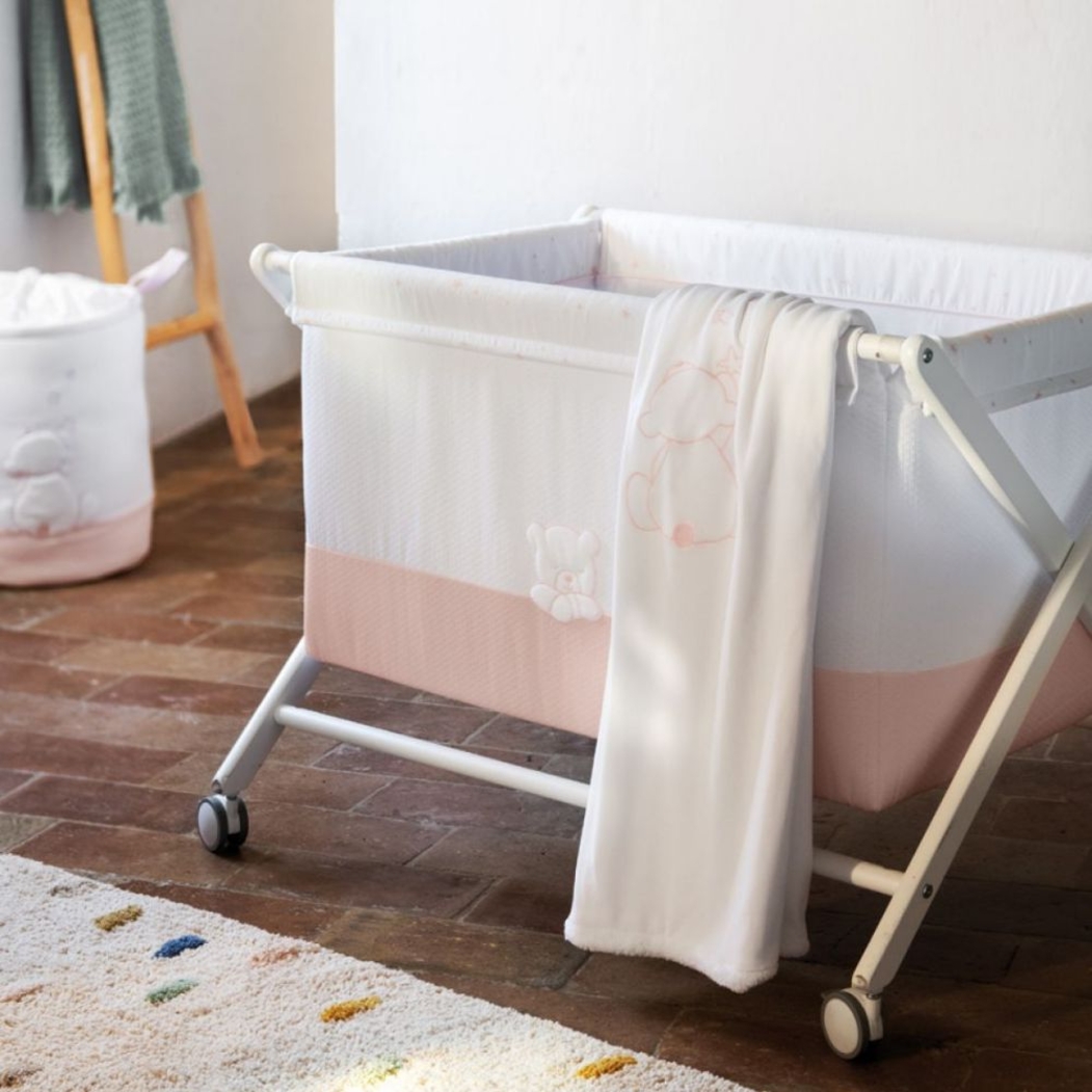 Manta Polar Petit Praia Teddy Rosa - Petit Praia - 8438082912980