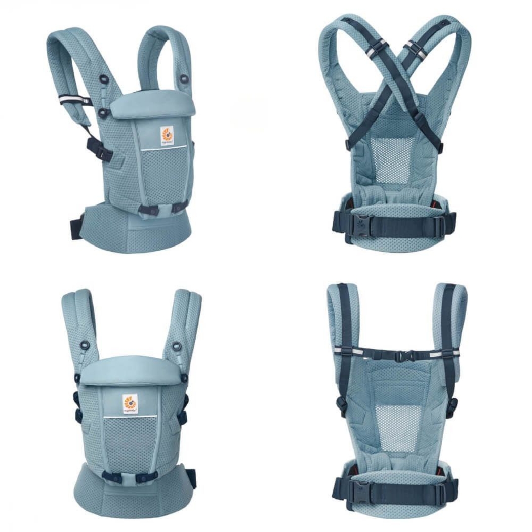 Porta-Bebés Ergobaby Adapt Soft Flex Mesh Slate Blue - Ergobaby - 1220000204027