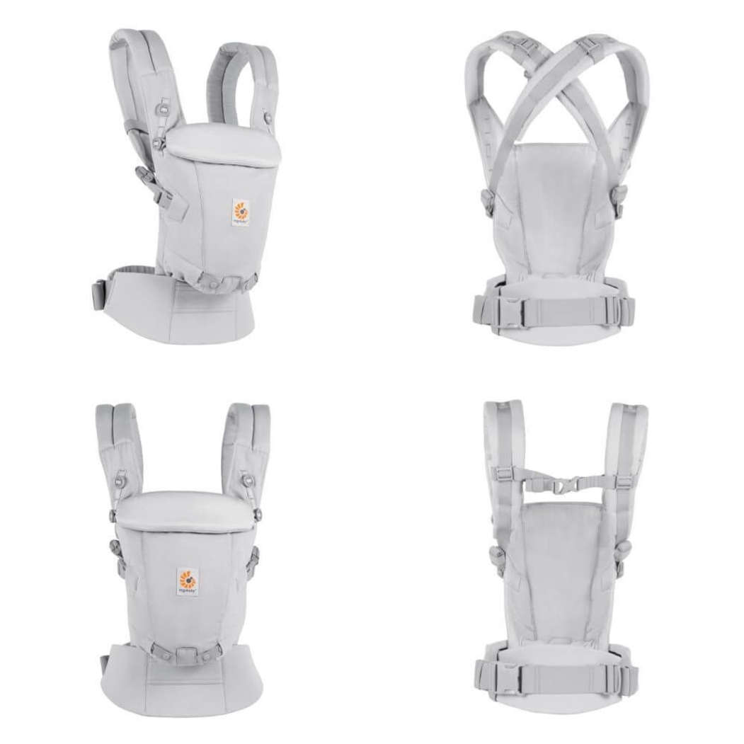 Porta-Bebés Ergobaby Adapt Soft Touch Cotton Grey - Ergobaby - 1220000204058