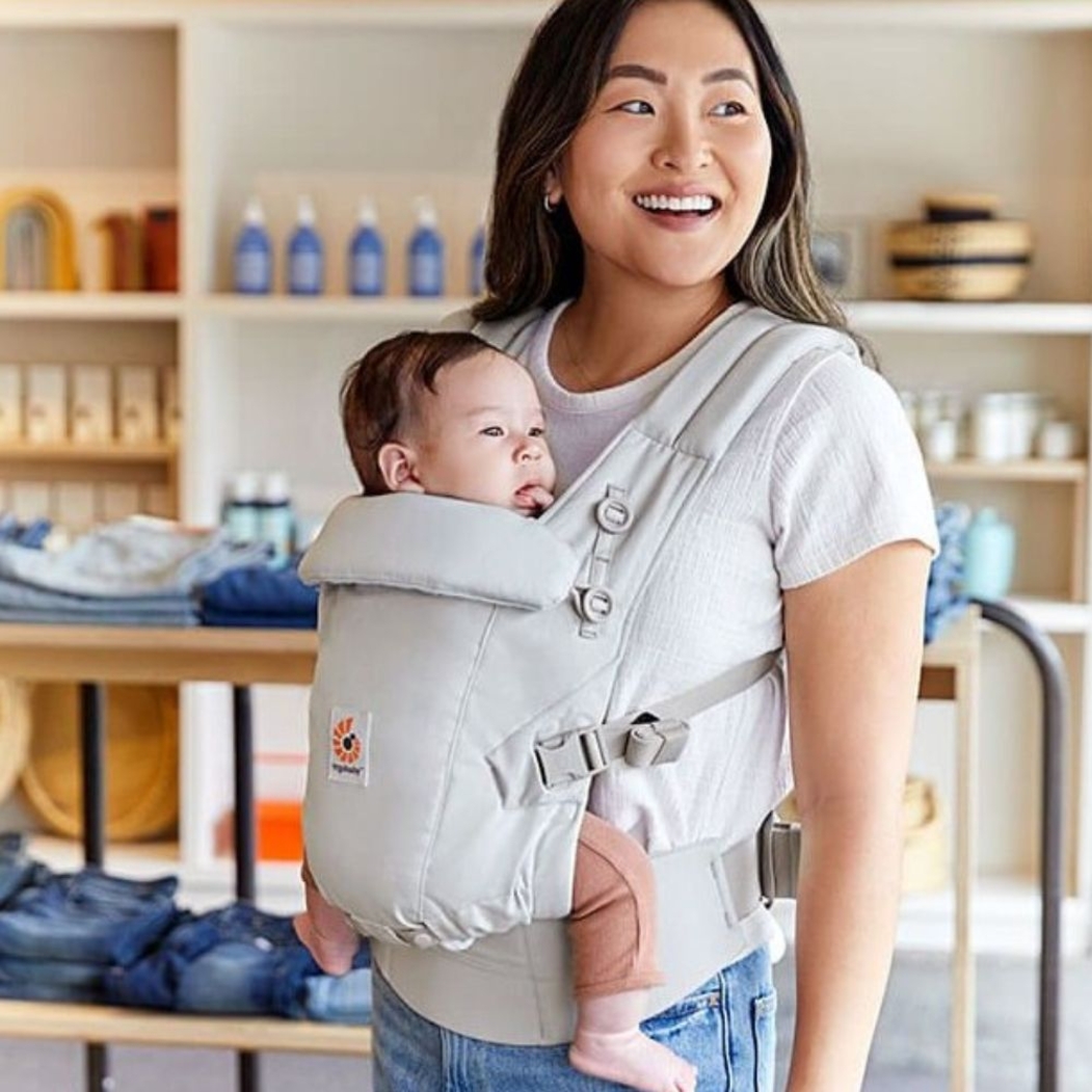 Porta-Bebés Ergobaby Adapt Soft Touch Cotton Grey - Ergobaby - 1220000204058