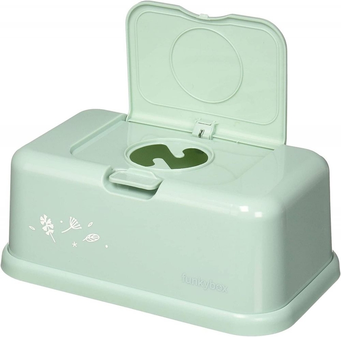 Porta-Toalhitas FunkyBox Menta - Folhas - Funky Box - 8718347900922