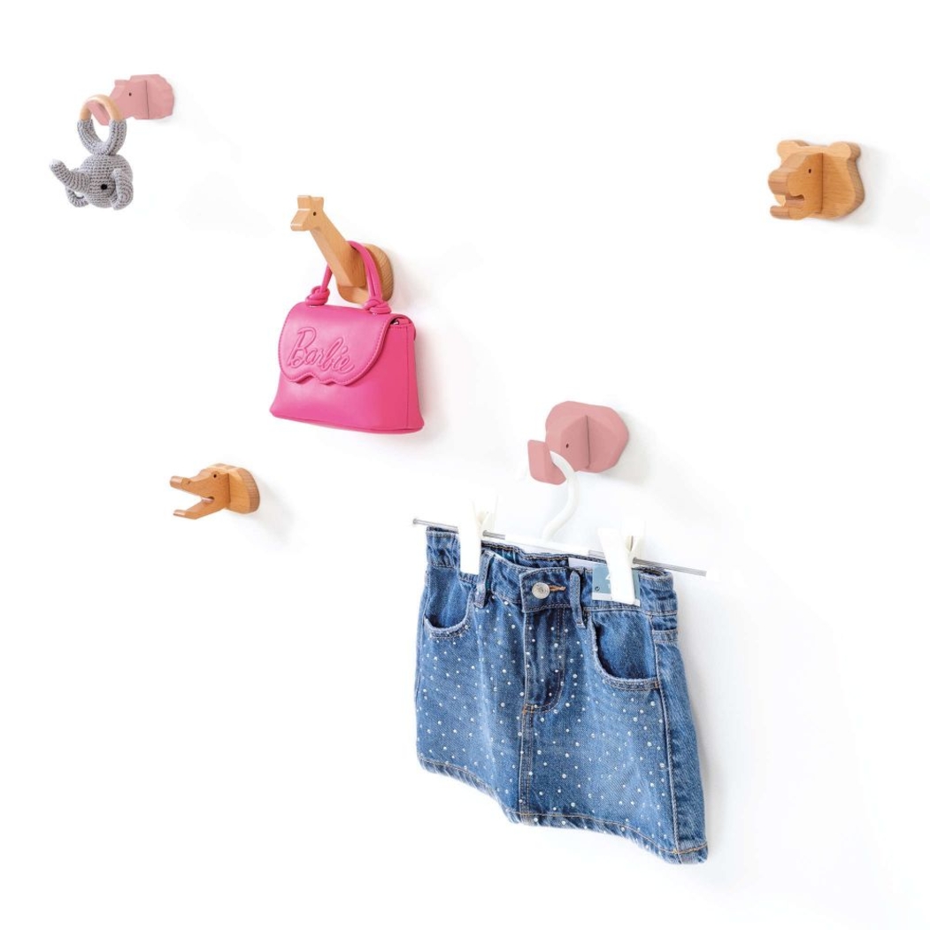 5 Cabides de Parede em Madeira Alondra Animals - Alondra - 8431904477162