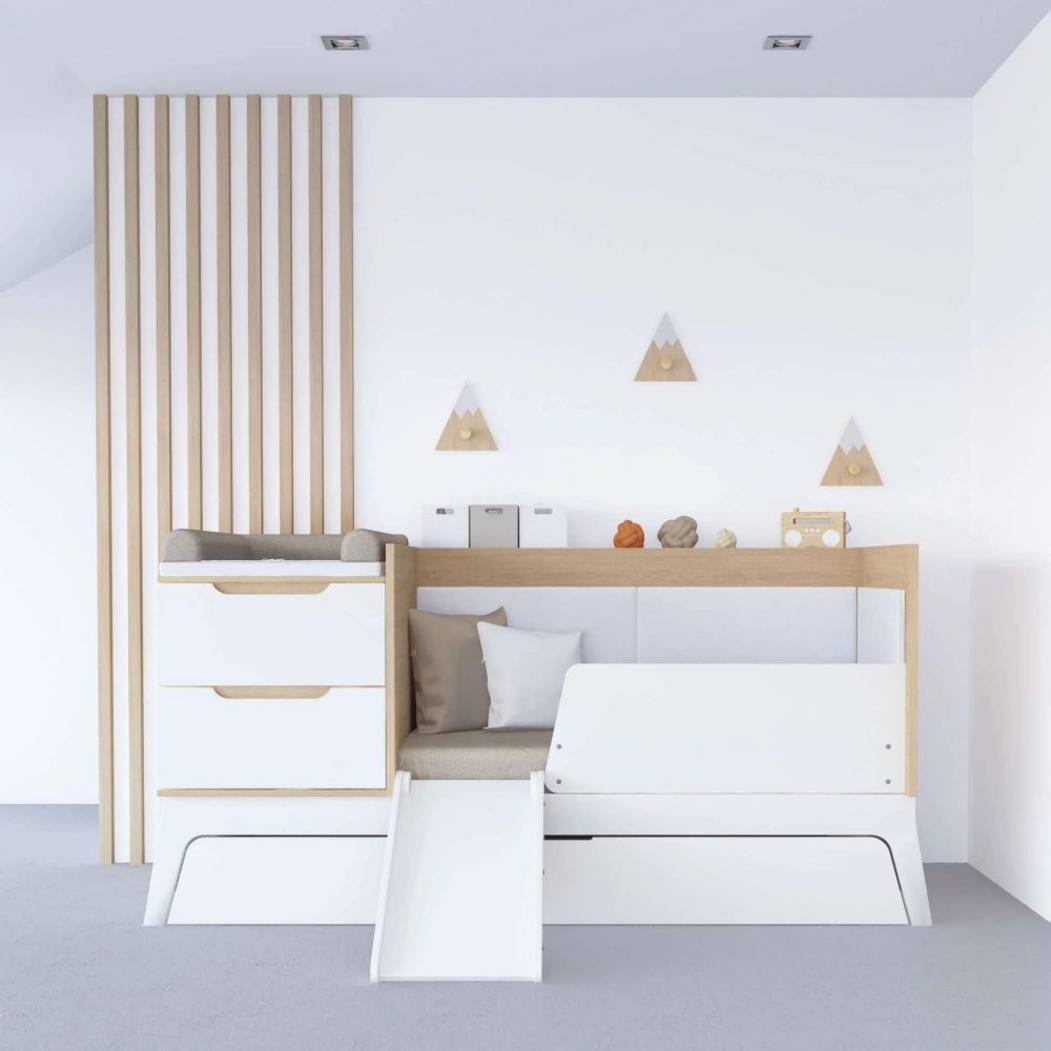 Convertível Alondra Zen com Colchão, Muda-Fraldas e Textéis - Alondra - K460NCOL-M8411-TX181