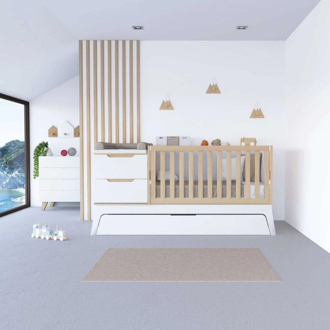 Convertível Alondra Zen com Muda-Fraldas e Textéis - Alondra - K460NTEX-M8411-TX148