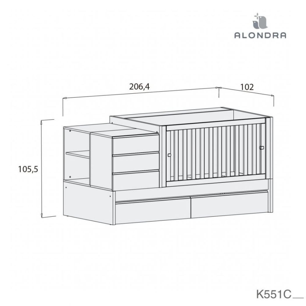 Convertível Alondra Sero Kubo Beige - Alondra - 8431904319356