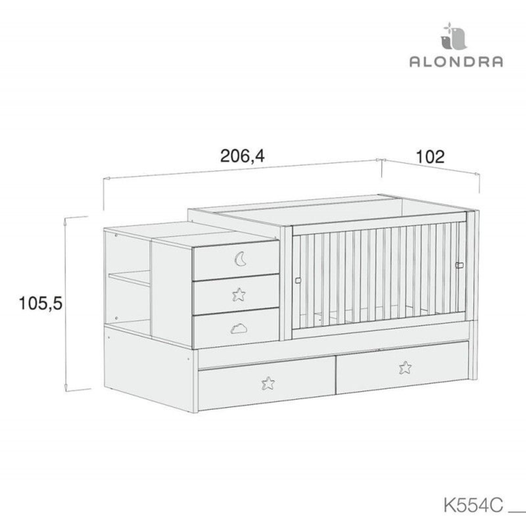 Convertível Alondra Sero Bubble Pink - Alondra - 8431904412279