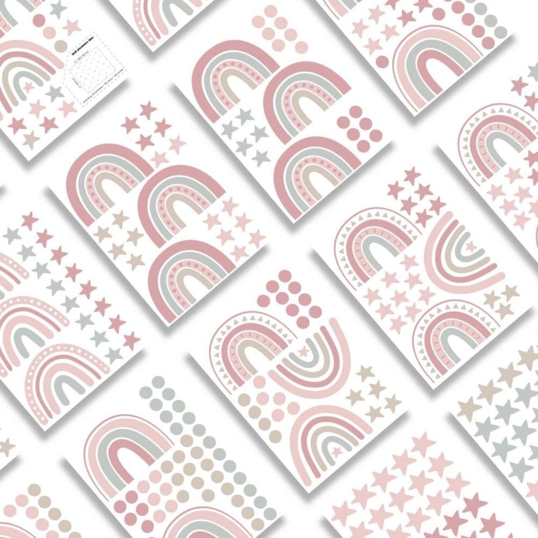 Vinil Decorativo de Arco-íris com Estrelas Alondra Mondo Arcobaleno - Alondra - 8431904478879