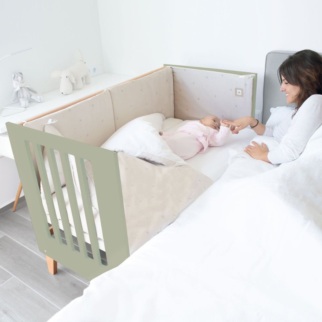 Berço Convertível Alondra Nexor Wood 3 em 1 com Kit Co-Sleeping - Alondra - NEXOR-K10-M5695