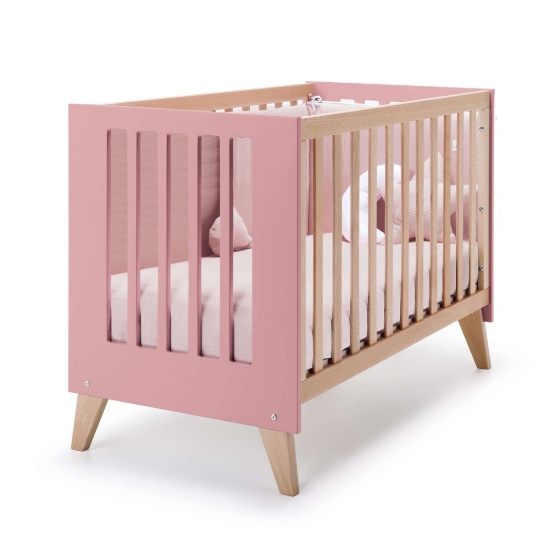 Berço Convertível Alondra Nexor Wood | Quartz 4 em 1 com Kit Co-Sleeping e Têxteis - Alondra - NEXOR-K12-M5995-TX153