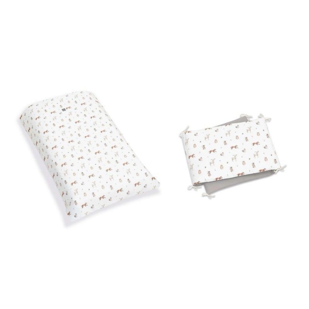 Berço Convertível Alondra Nexor Wood | Anthracite 4 em 1 com Colchão, Barra Infantil, Kit Co-Sleeping e Têxteis - Alondra - NEXOR-K16-M5895-TX148