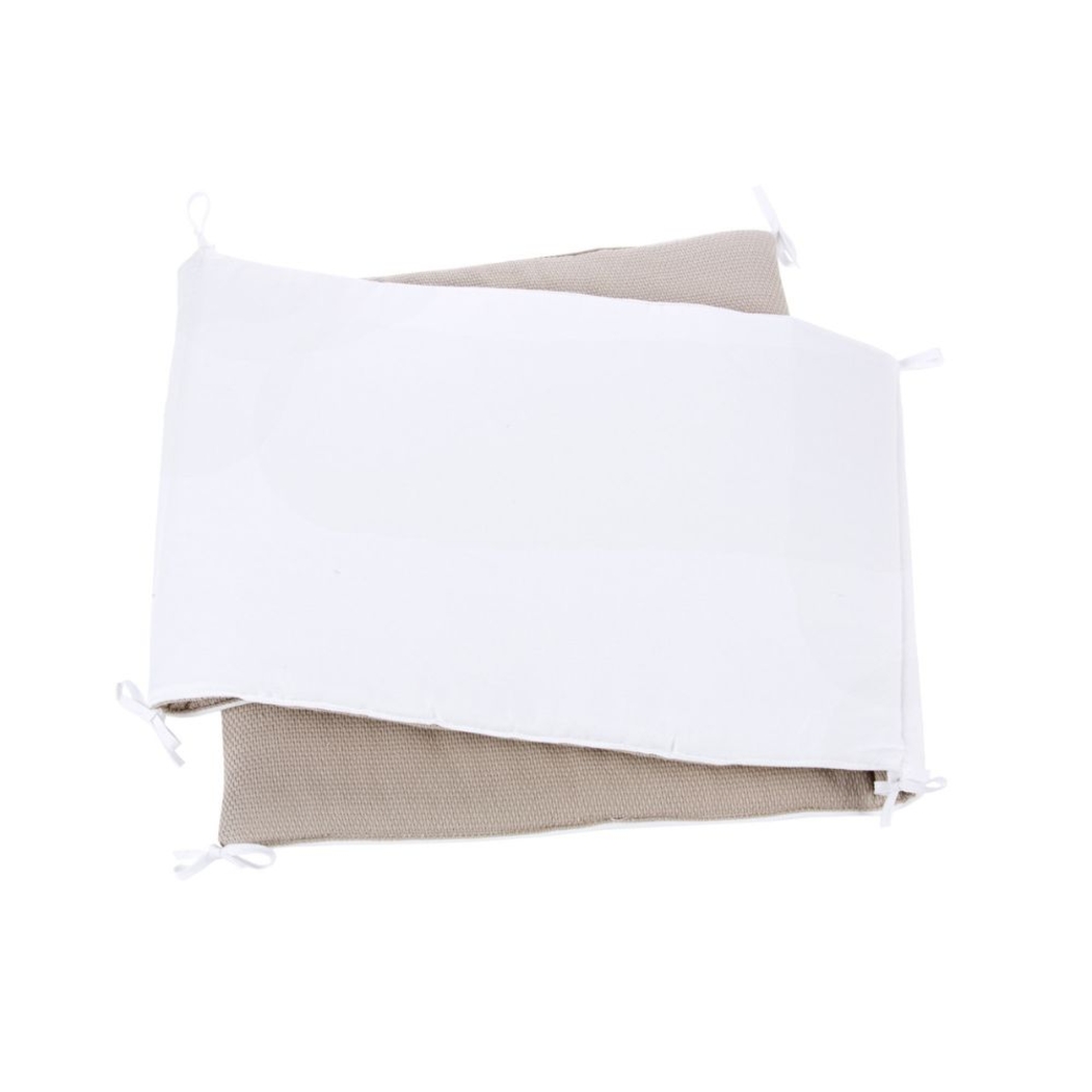 Berço Alondra Omni XL Beige 6 em 1 com Barra Infantil, Kit Co-Sleeping e Têxteis - Alondra - OMNIXL-K14-M7753-TX153