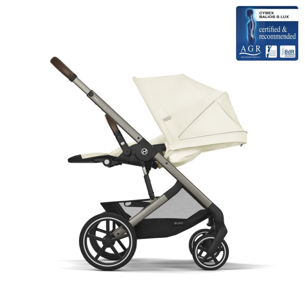 Carrinho de Bebé Balios S Lux Taupe, Babycoque Cloud T i-Size Plus e Base T Isofix i-Size Cybex - Cybex - PACKBALIOS024-007