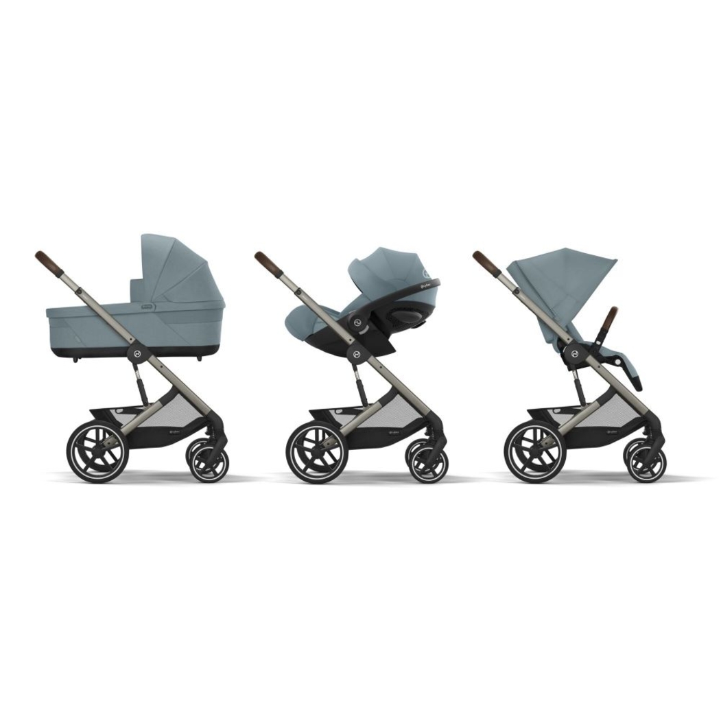 Carrinho de Bebé e Alcofa Balios S Lux Taupe e Babycoque Cloud T i-Size - Cybex - PACKBALIOS025-012