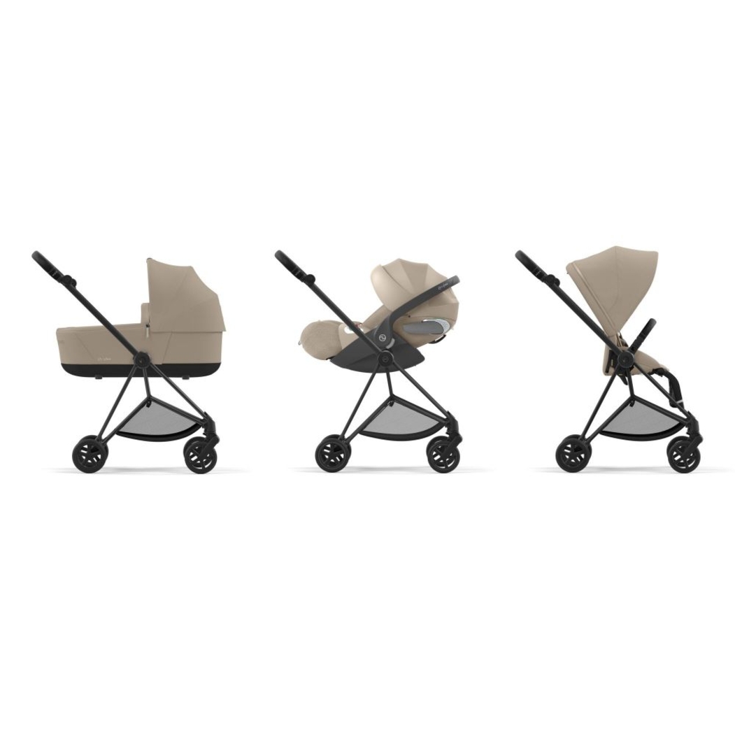 Carrinho de Bebé Mios Matt Black, Babycoque Cloud T i-Size e Base T i-Size Cybex - Cybex - PACKMIOS010-005