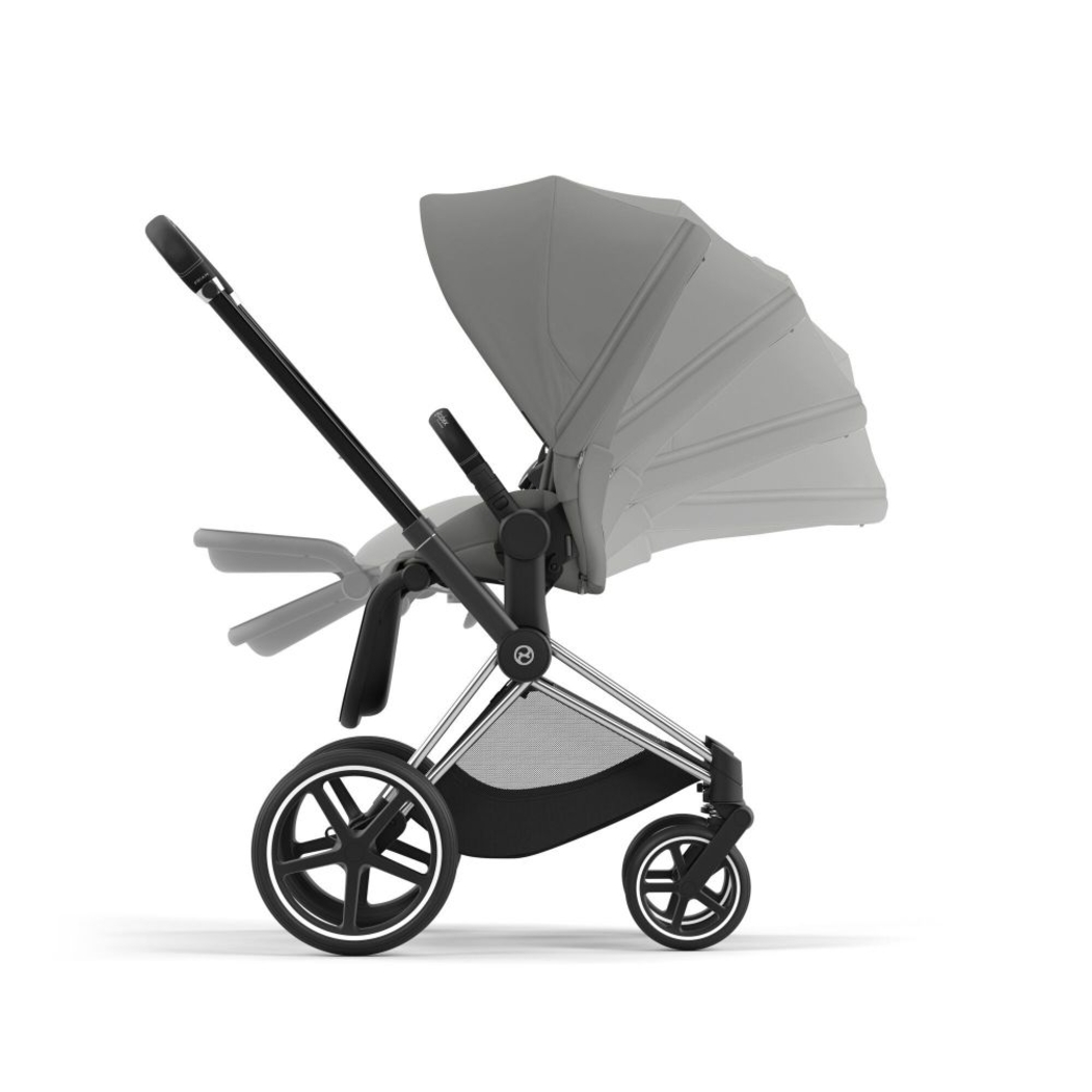 Carrinho de Bebé Priam Chrome Black e Babycoque Cloud T i-Size Cybex - Cybex - PACKPRIAM005-004
