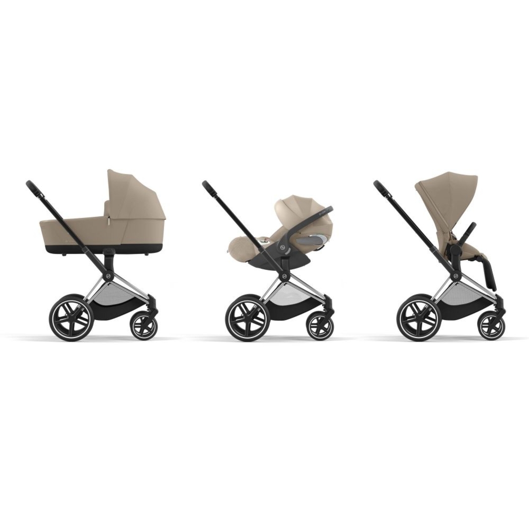 Carrinho de Bebé Chrome Black e Babycoque Cloud T i-Size Plus Cybex - Cybex - PACKPRIAM007-016