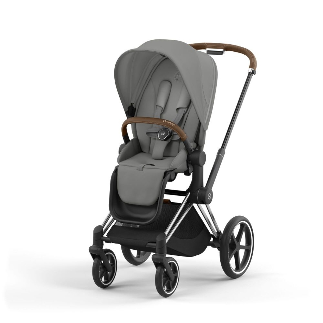 Carrinho de Bebé Priam Chrome Brown, Babycoque Cloud T i-Size Plus e Base T Isofix i-Size Cybex - Cybex - PACKPRIAM012-010