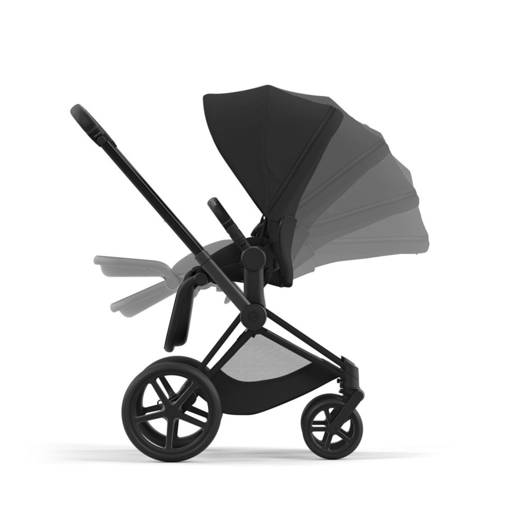 Carrinho de Bebé Priam Matt Black e Babycoque Cloud T i-Size Plus Cybex - Cybex - PACKPRIAM015-002