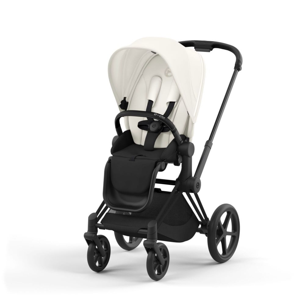Carrinho de Bebé Priam Matt Black, Babycoque Cloud T i-Size Plus e Base T Isofix i-Size Cybex - Cybex - PACKPRIAM016-025