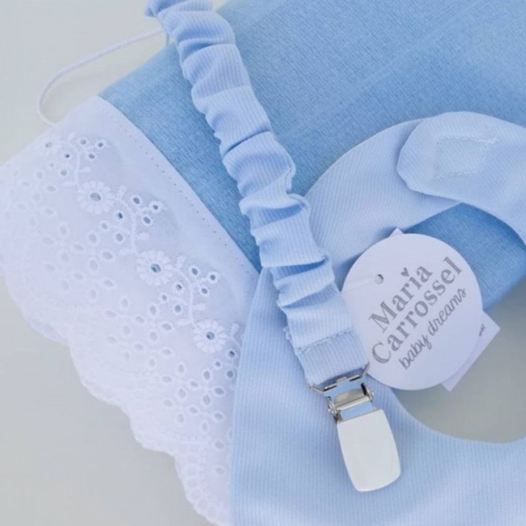 Fralda Maria Carrossel Bordada Maria Carrossel - Maria Carrossel - PF1029-BORDADO-AZUL