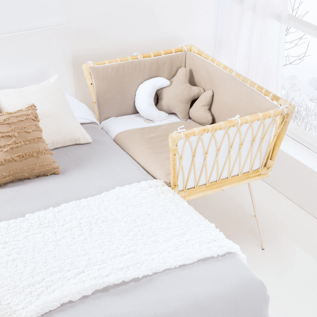 Mini Berço em Vime Alondra Moai 3 em 1 - Alondra - 8431904446571