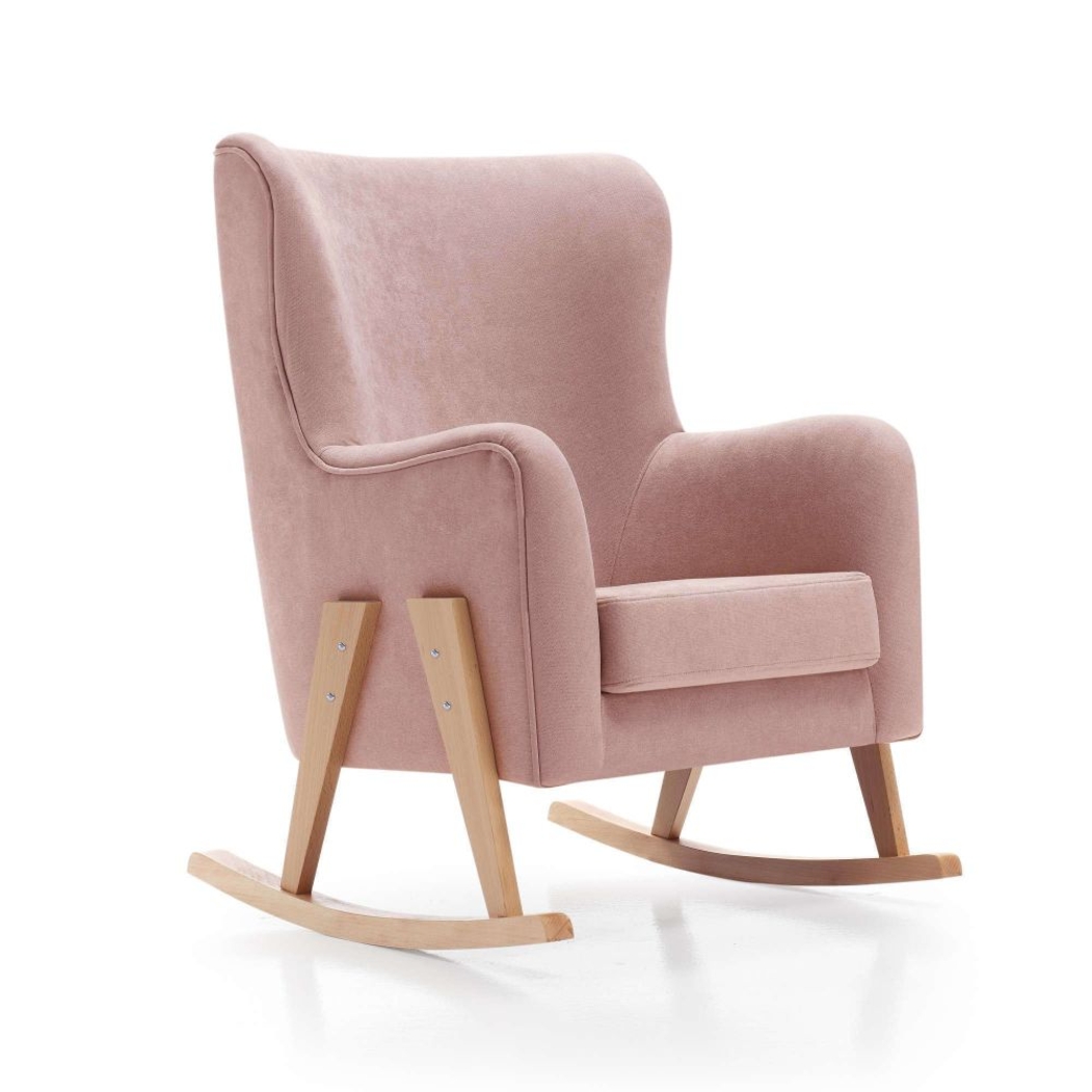 Sofá de Amamentação Alondra Glam Tecido Pés Pinho - Alondra - 8431904320130